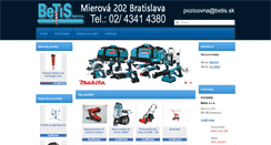 Desktop Screenshot of betis.sk